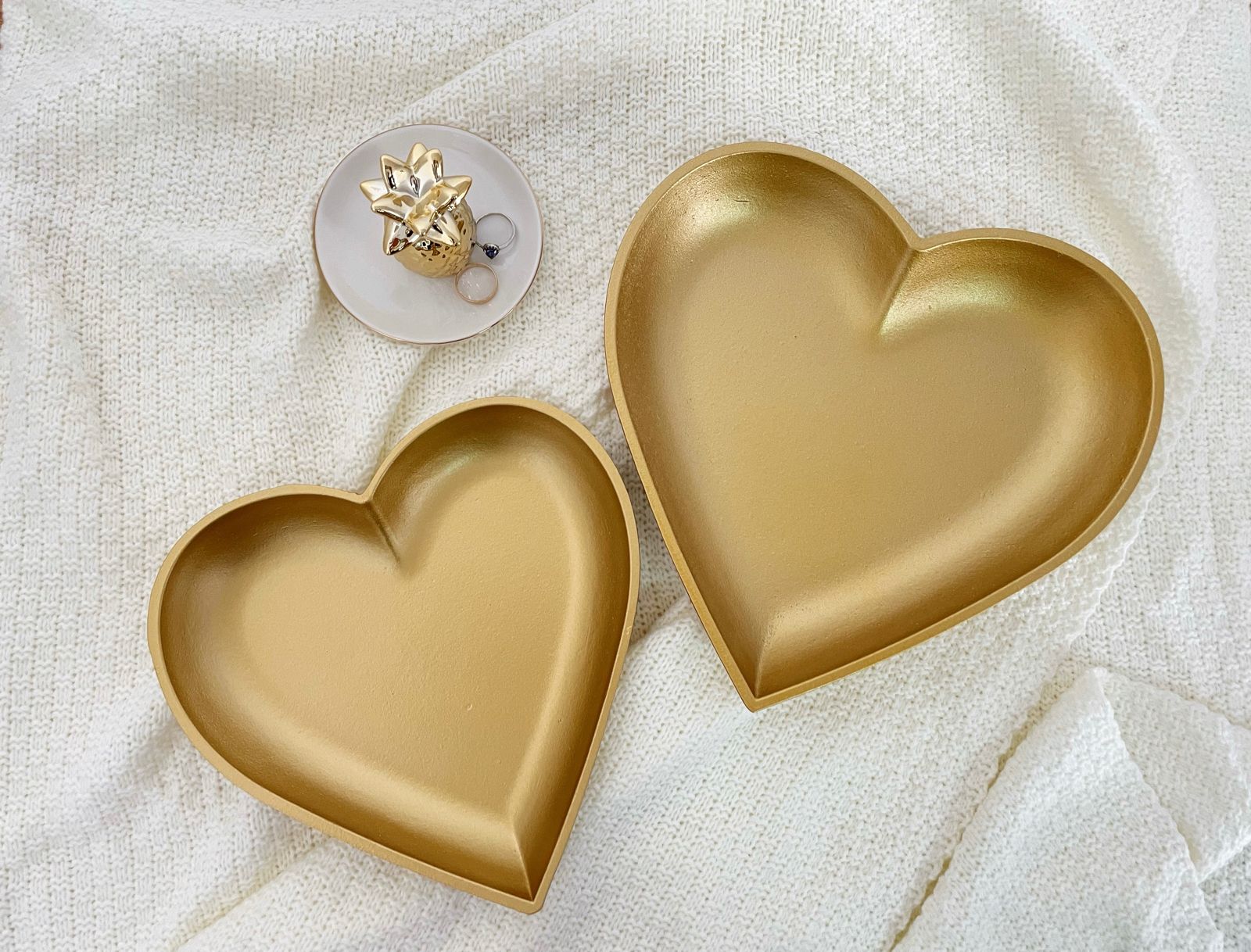 Set de  Bandejas diseño corazón