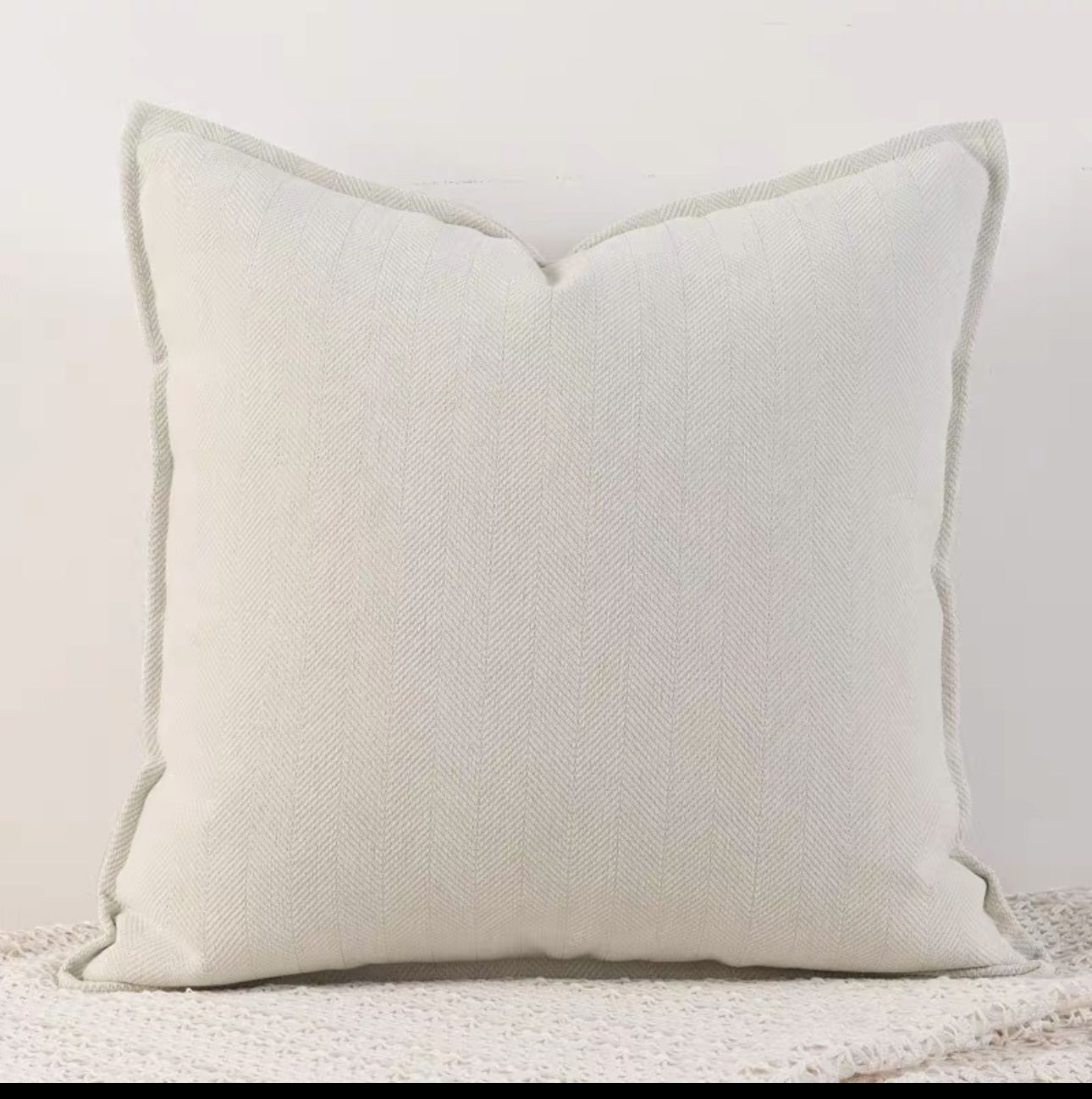 Fundas de cojines chenille liso