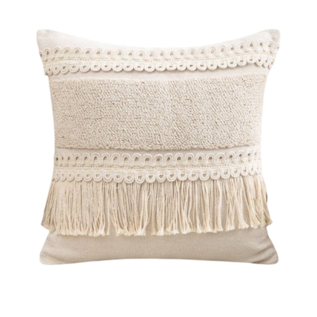 Fundas de cojines boho flecos
