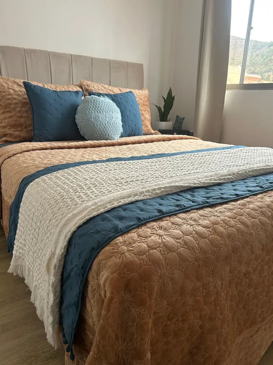 Set Renovación Dormitorio “Camel” – 7 Piezas | Estilo Elegante & Acogedor