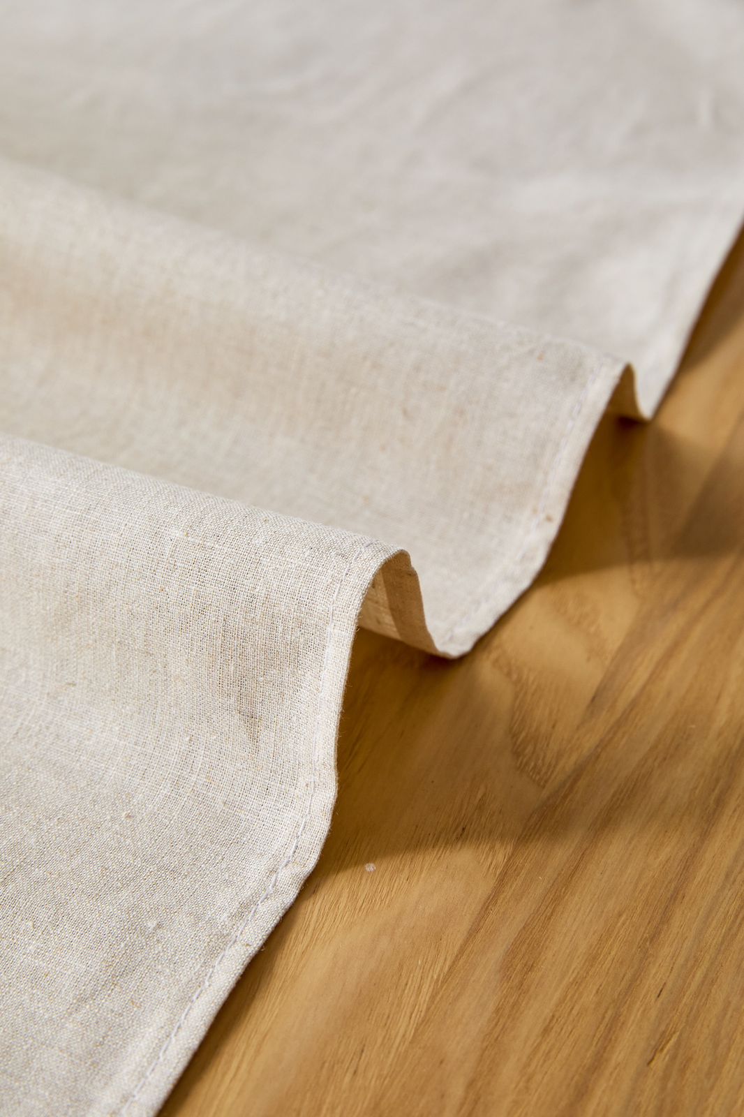 Camino de mesa lino color beige