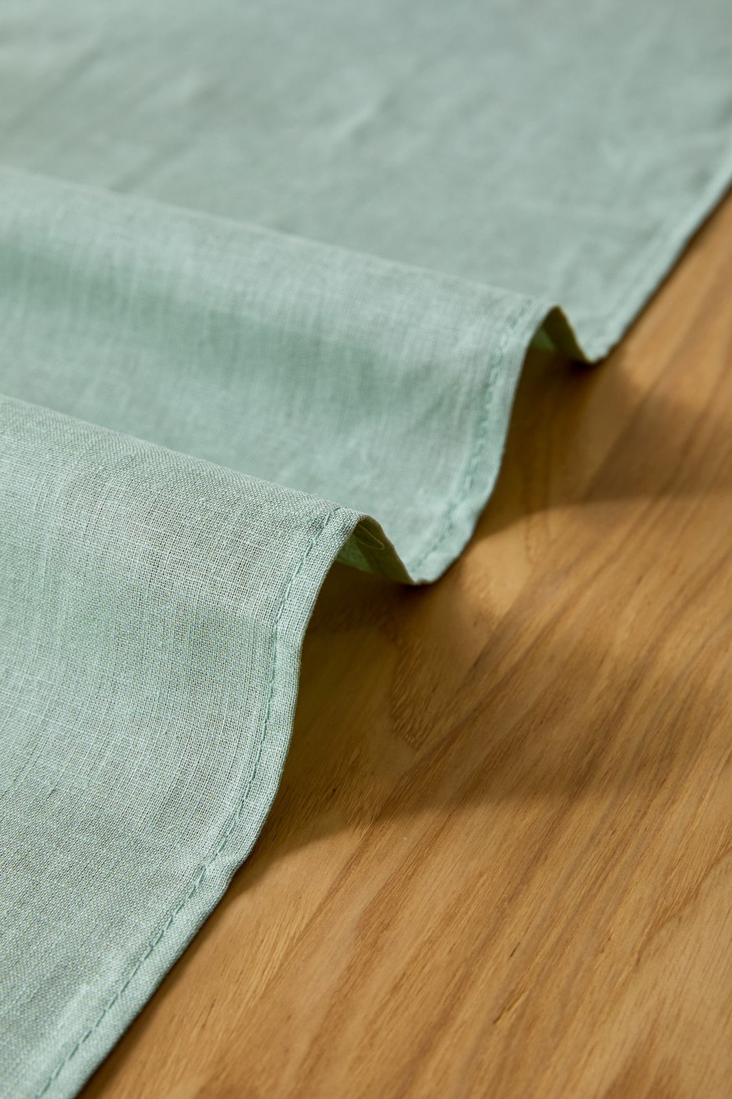 Camino de mesa lino color menta