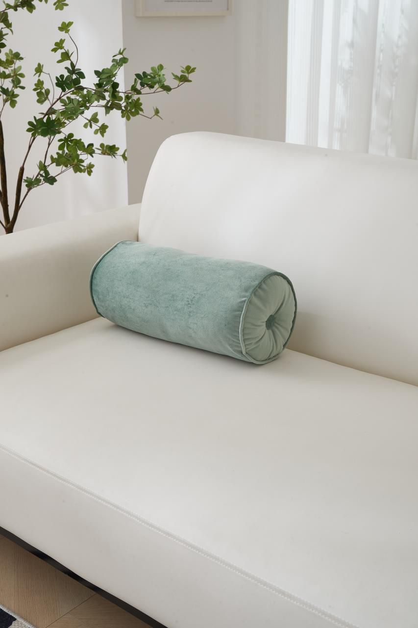 Cojín cilíndrico  44cm de largo  y 20 de diámetro