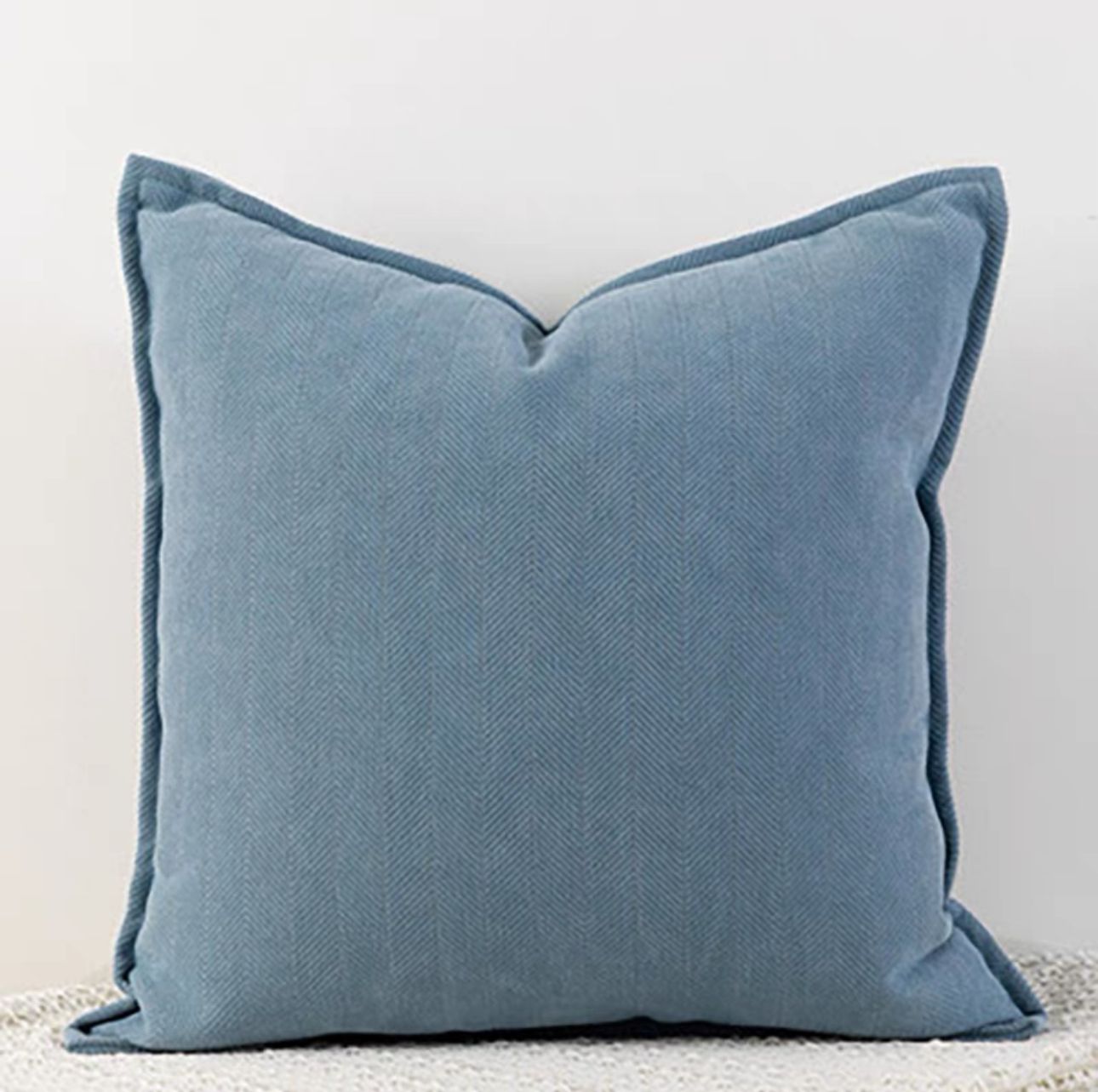 Fundas de cojines chenille liso