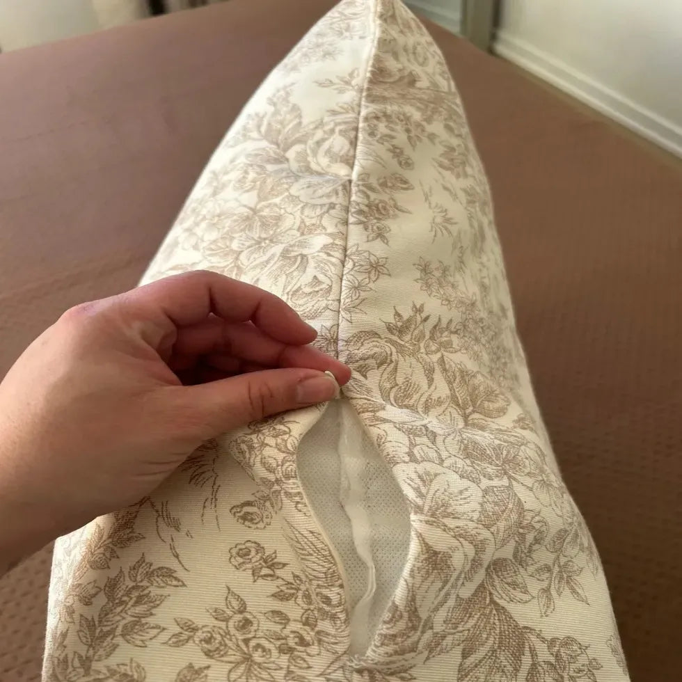 Cojin 30x90 Cm Toile De Jouy Jardín Francés beige