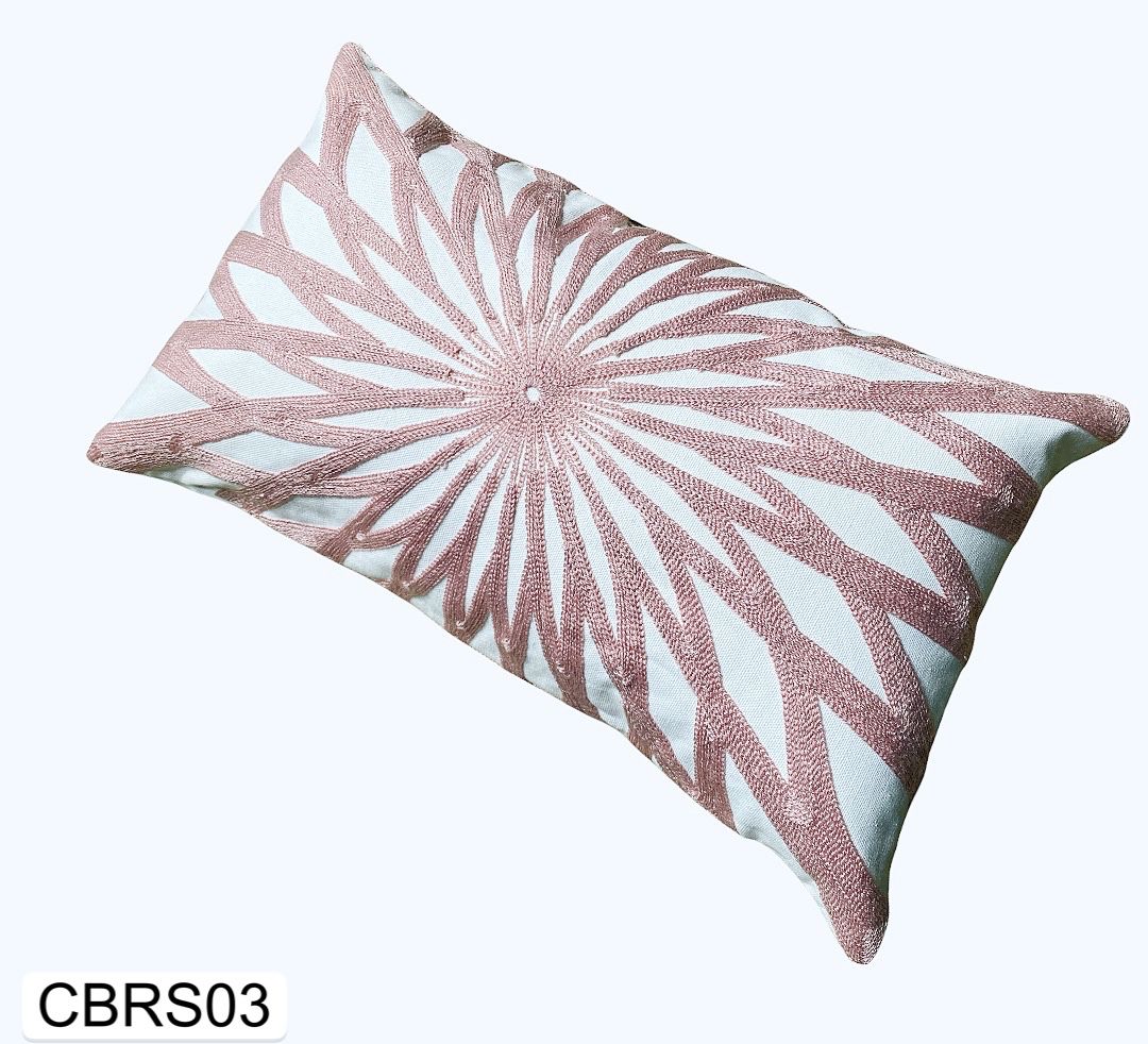 Fundas de cojines Bordadas Rosa