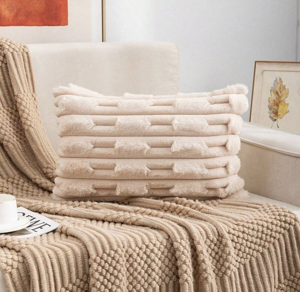 Funda de cojín extra suave con diseño, rectangular