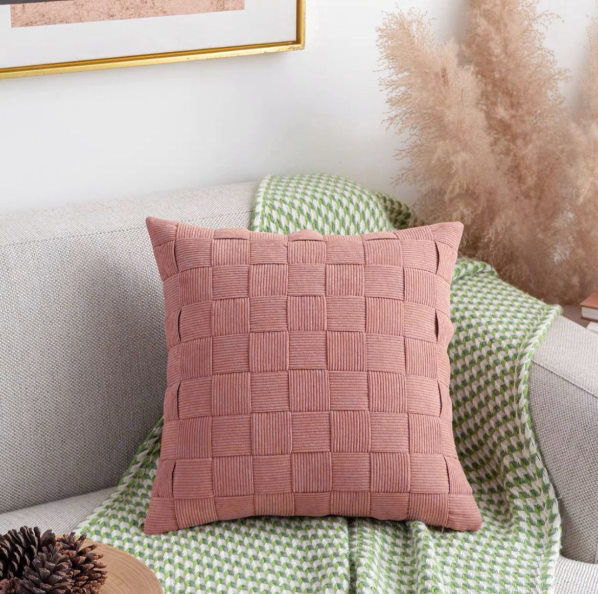 Fundas de cojines entrelazados