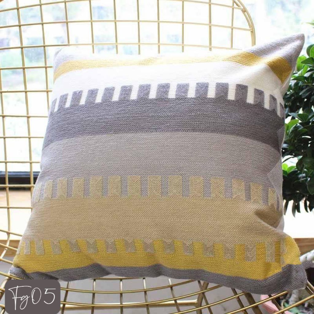 Fundas de cojines con diseños  geométricos