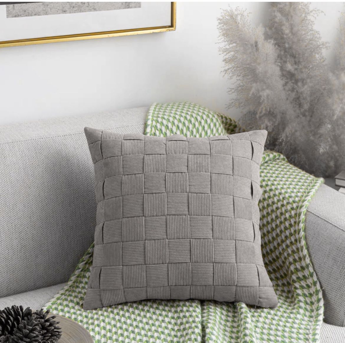 Fundas de cojines entrelazados