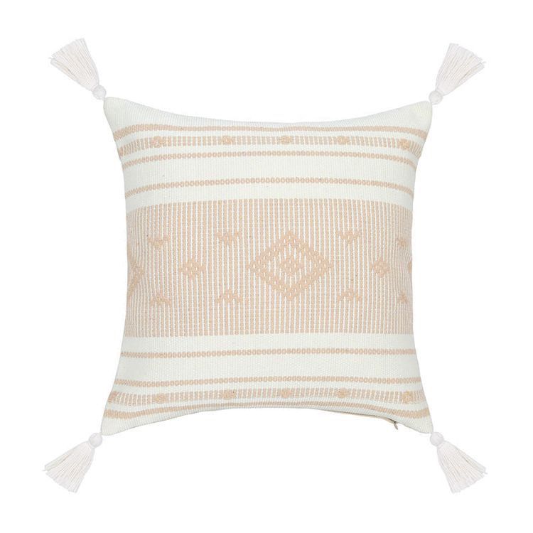 Fundas de cojines Kilim con borlas