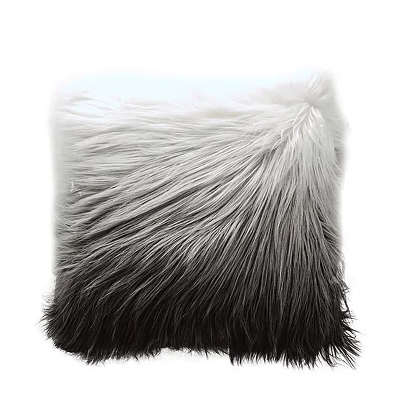 Fundas de Cojines Pelo largo en tono degrade