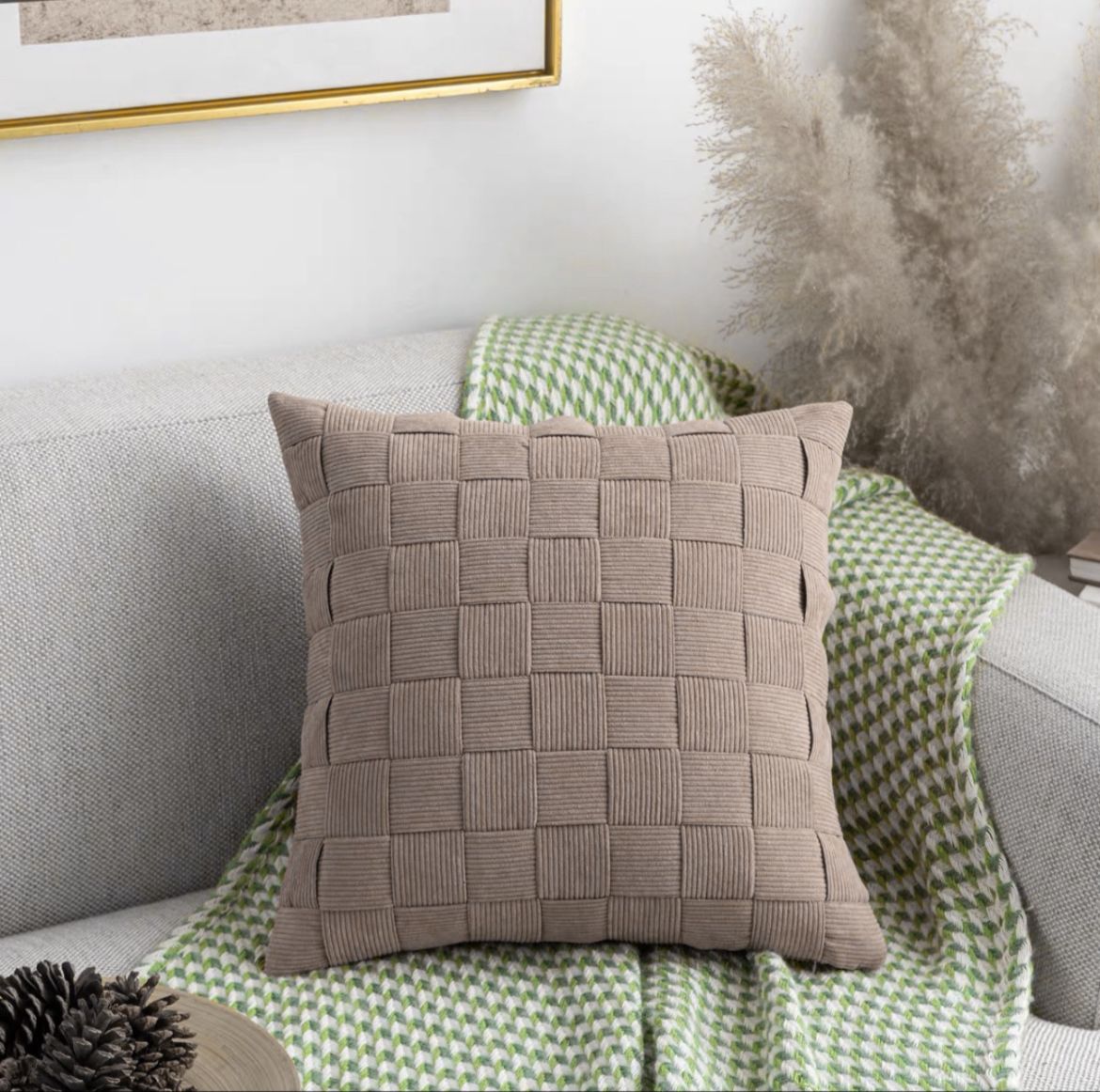 Fundas de cojines entrelazados