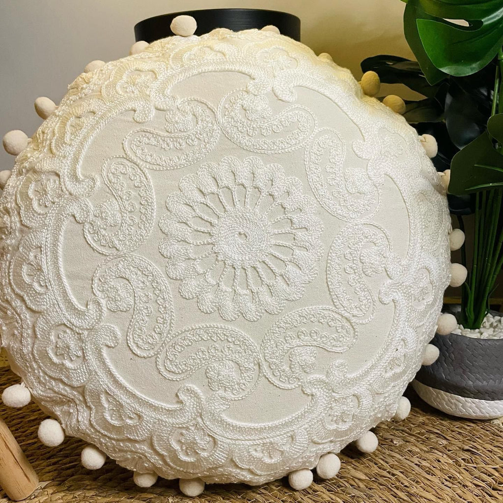 Cojin redondo boho 45cm