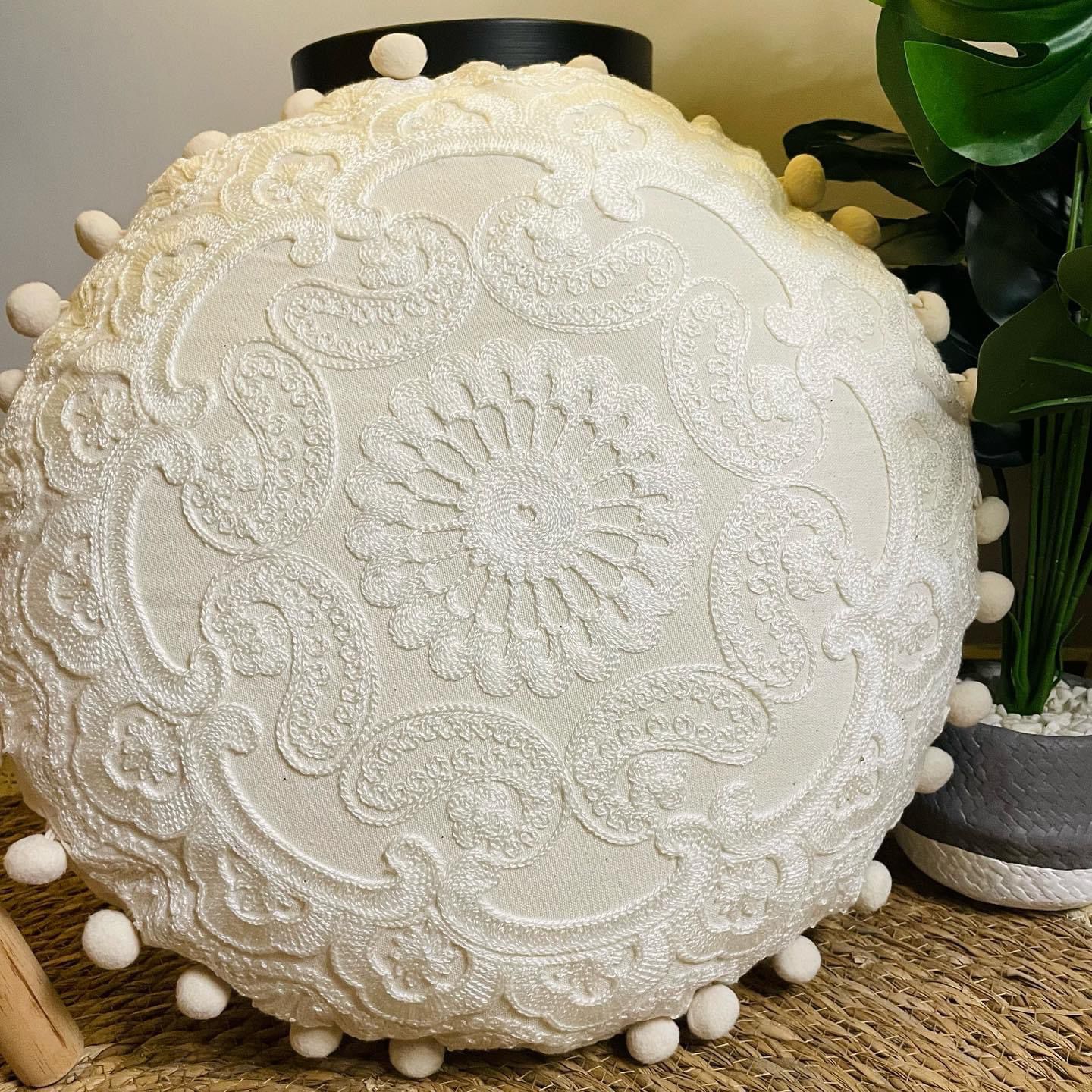 Cojin redondo boho 45cm