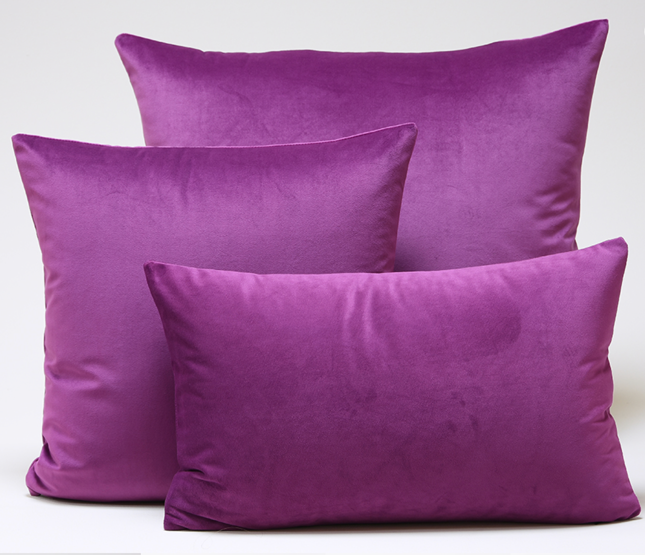 Fundas de cojines terciopelo morada