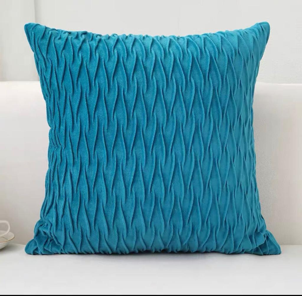 Fundas de cojines terciopelo ondas