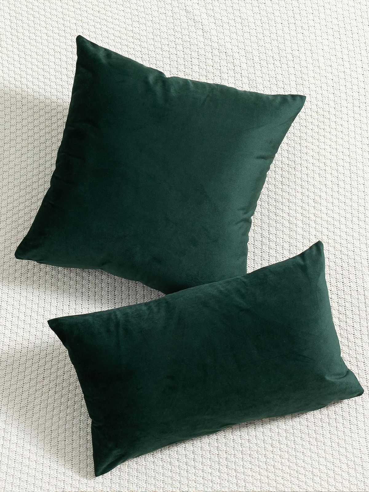 Fundas de cojines terciopelo verde