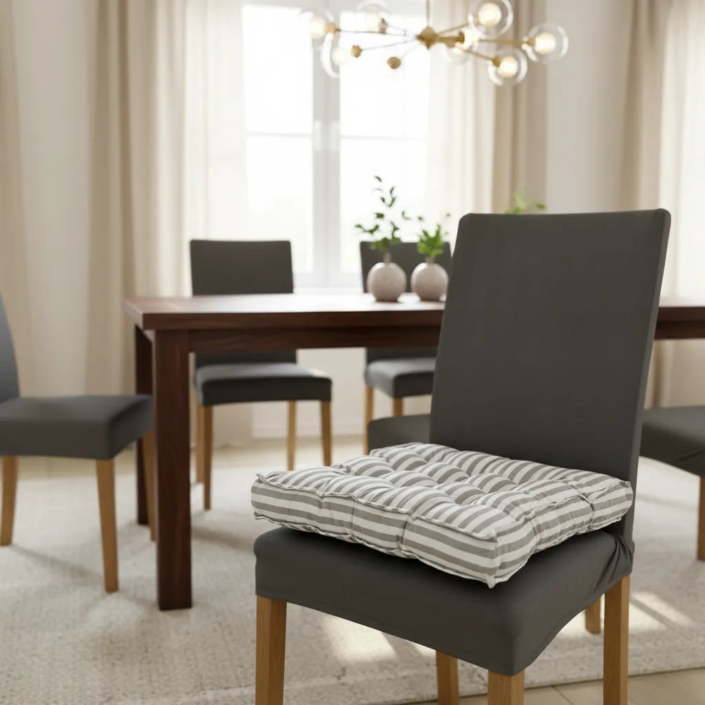 Cojines para Silla Acolchados 40x40x7cm gris · Alto Confort & Diseño Decorativo
