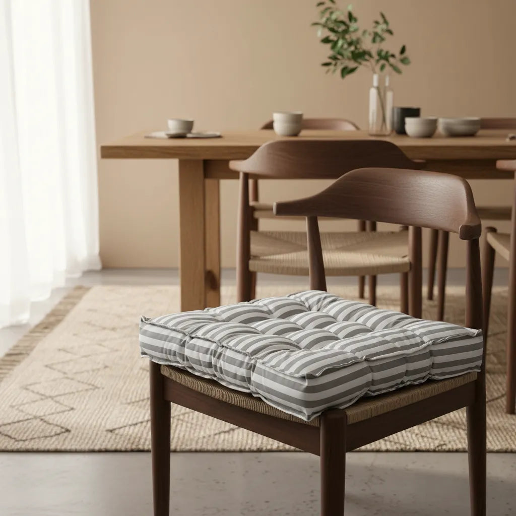 Cojines para Silla Acolchados 40x40x7cm gris · Alto Confort & Diseño Decorativo