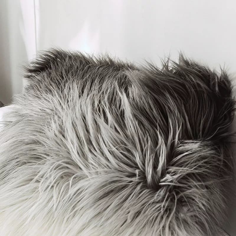 Fundas de Cojines Pelo largo en tono degrade