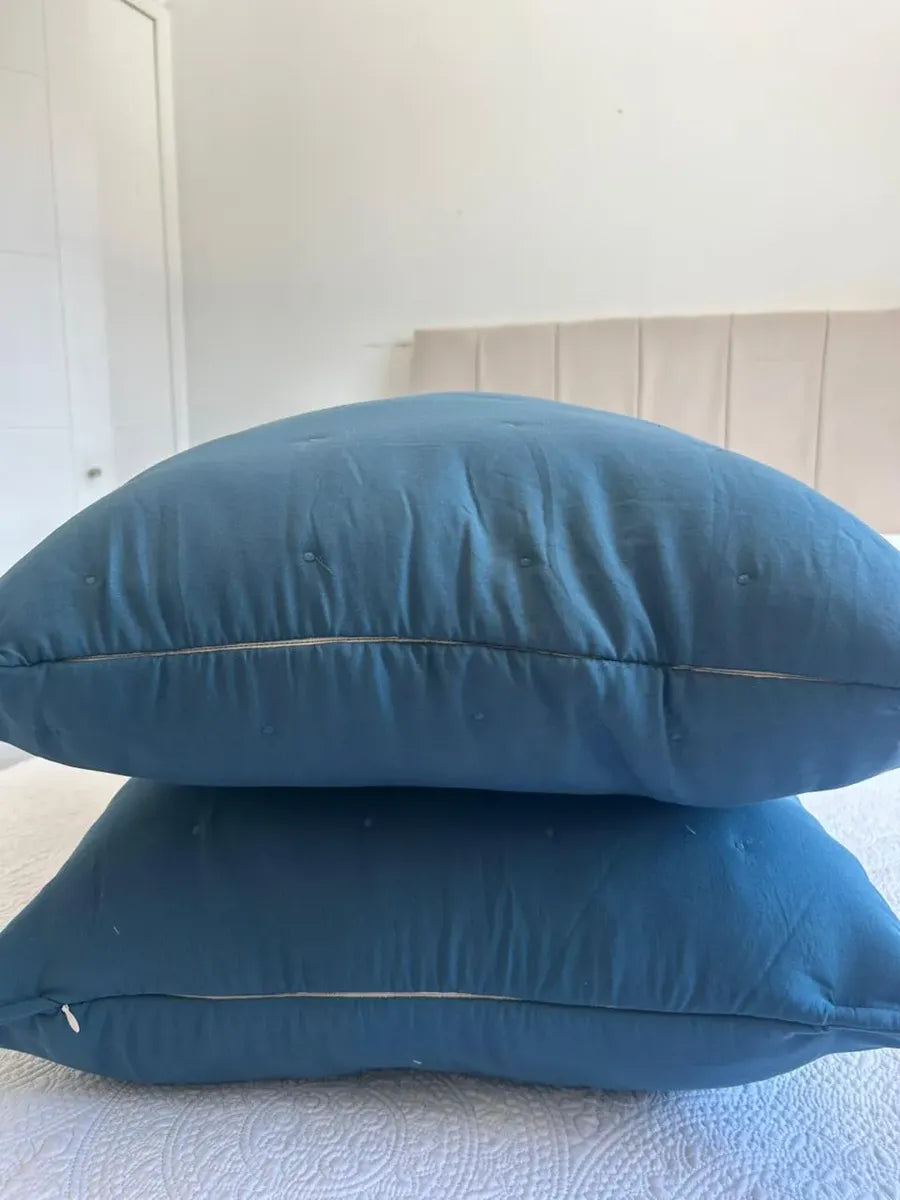 Cojin  Bordado 60×60 Cm · Algodón · Azul profundo