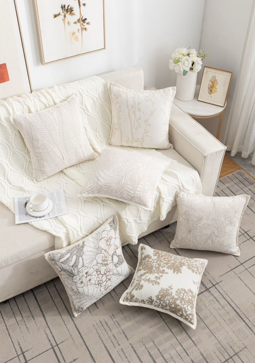 Fundas de cojines chenille