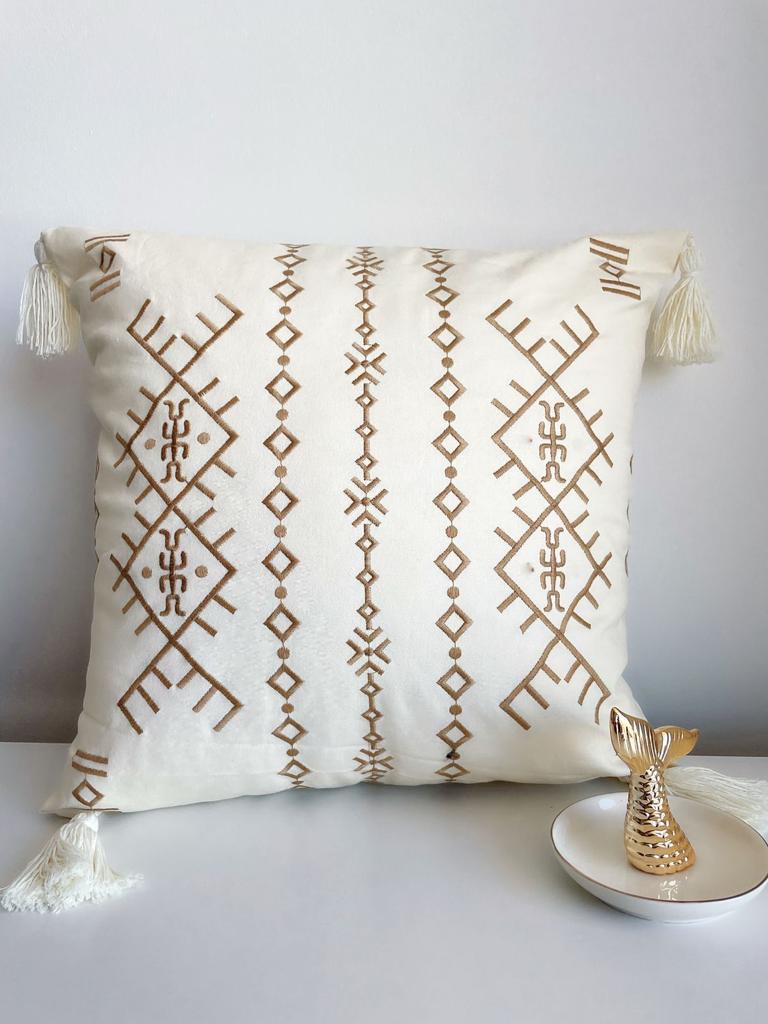 Fundas de cojines bordadas punto