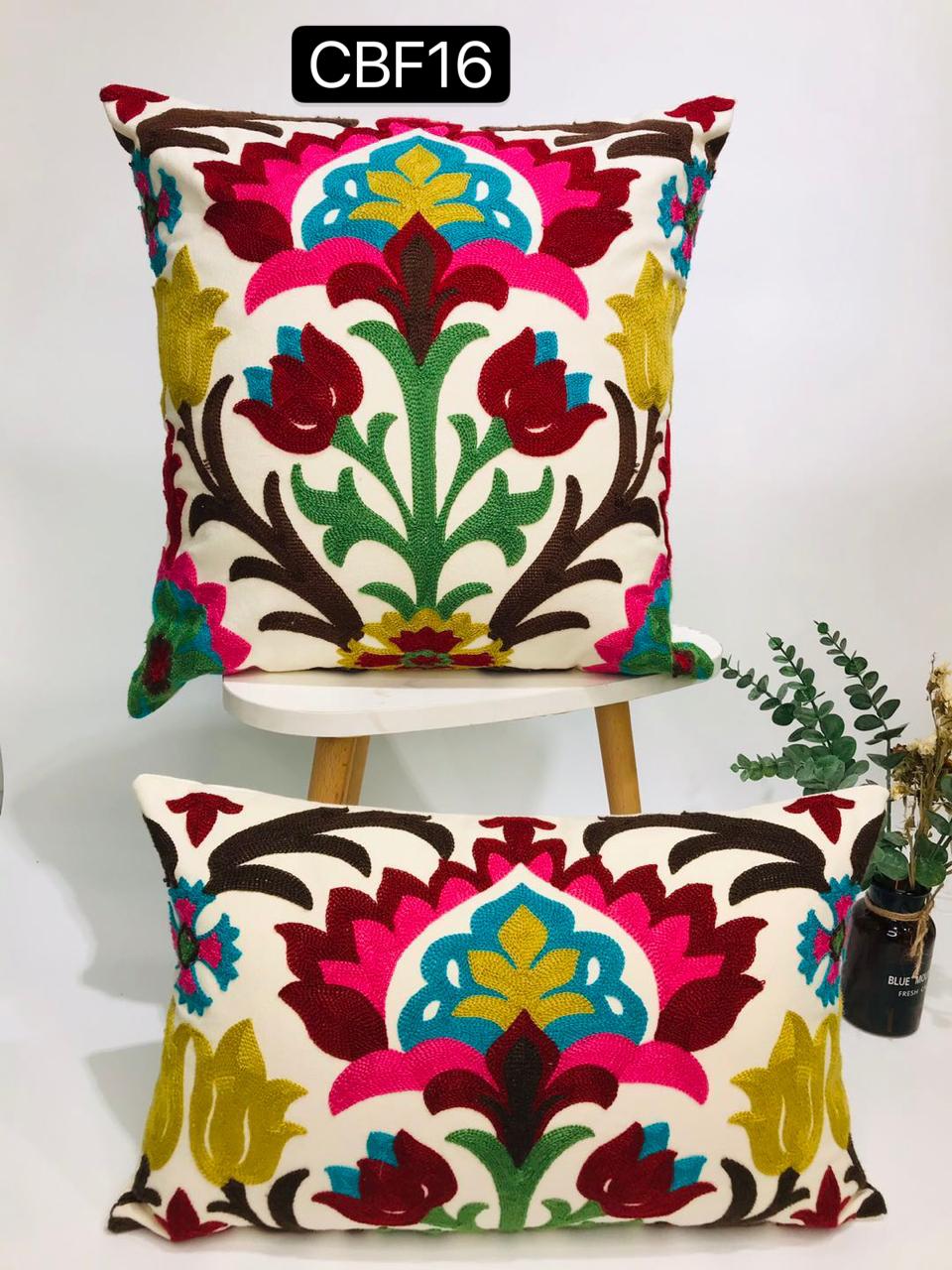 Fundas de cojines  bordadas