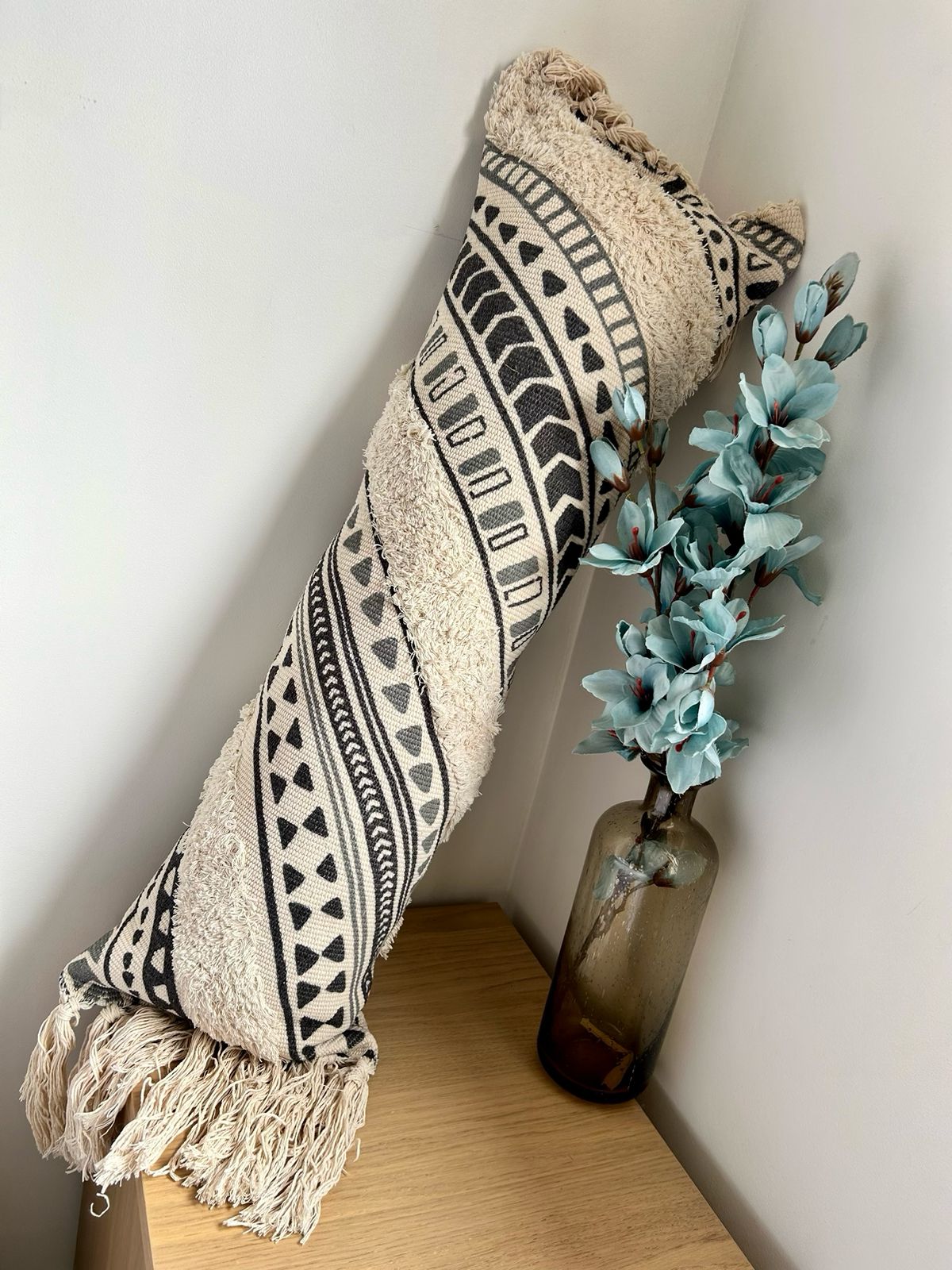 Cojin kilim bordado rectangular 28cm x 90cm