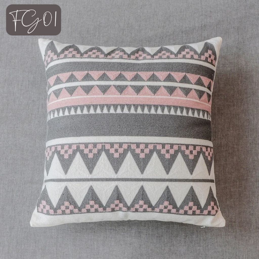 Fundas de cojines con diseños  geométricos