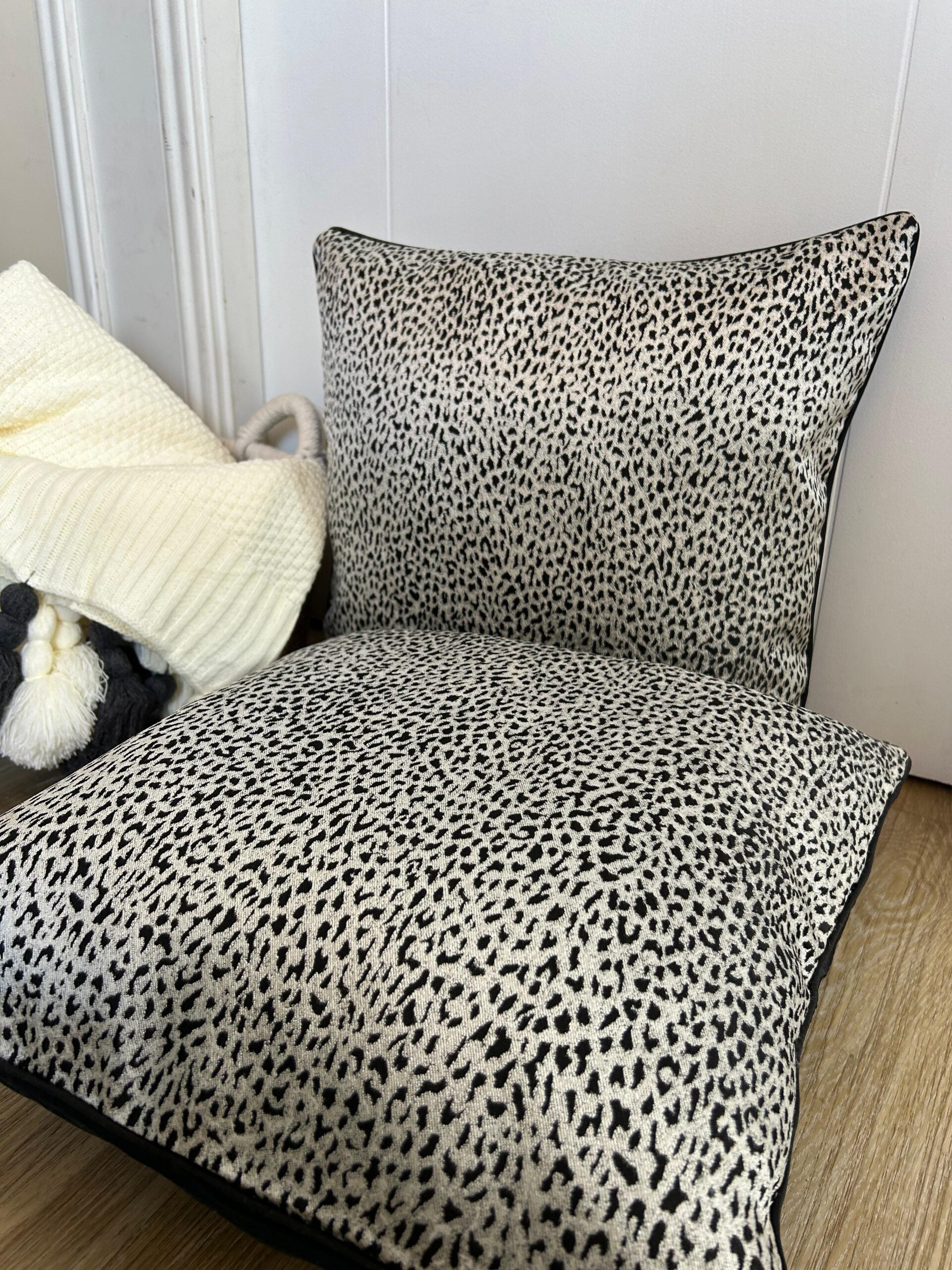 Set de 2 cojines animal print 45x45cm