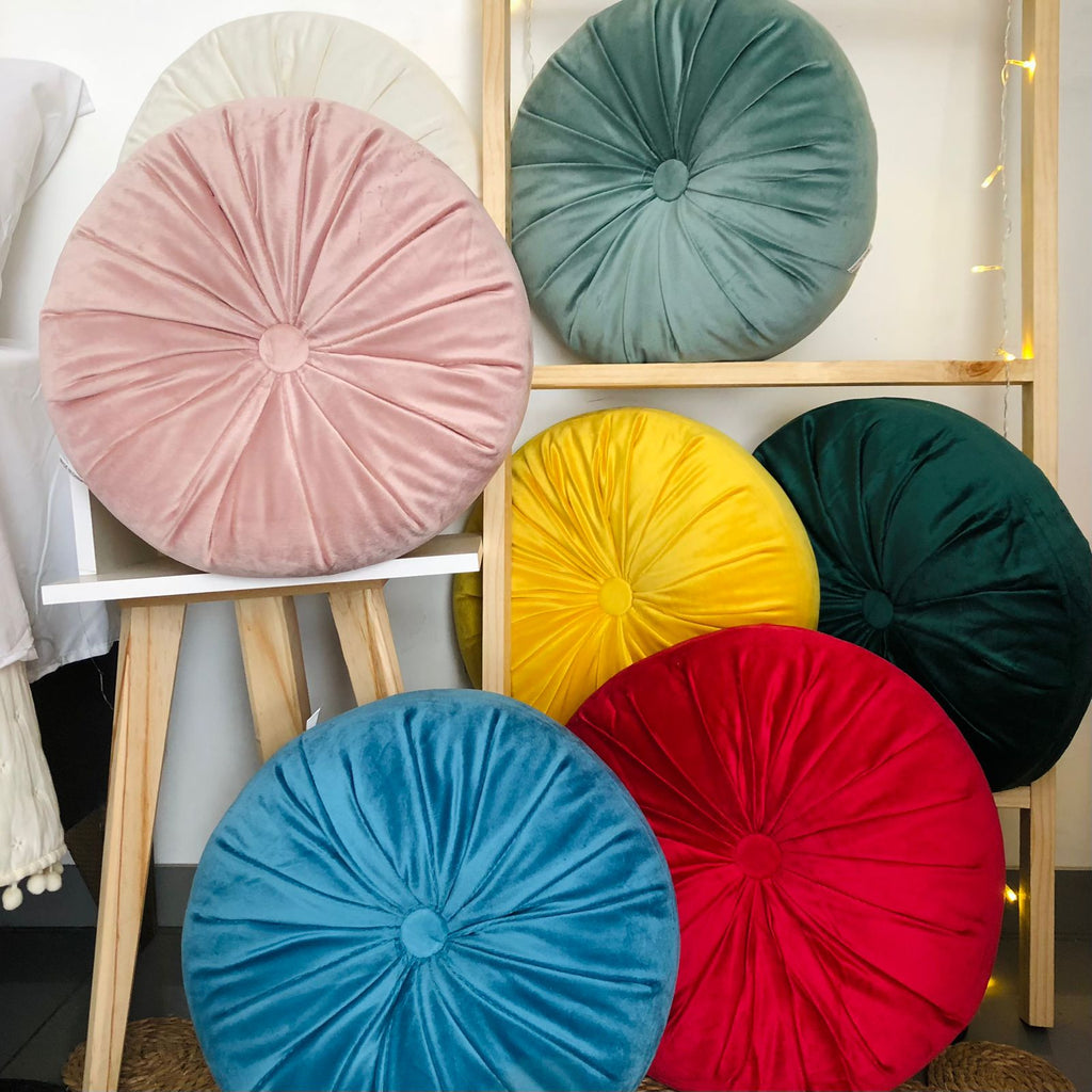 Cojin redondo velvet