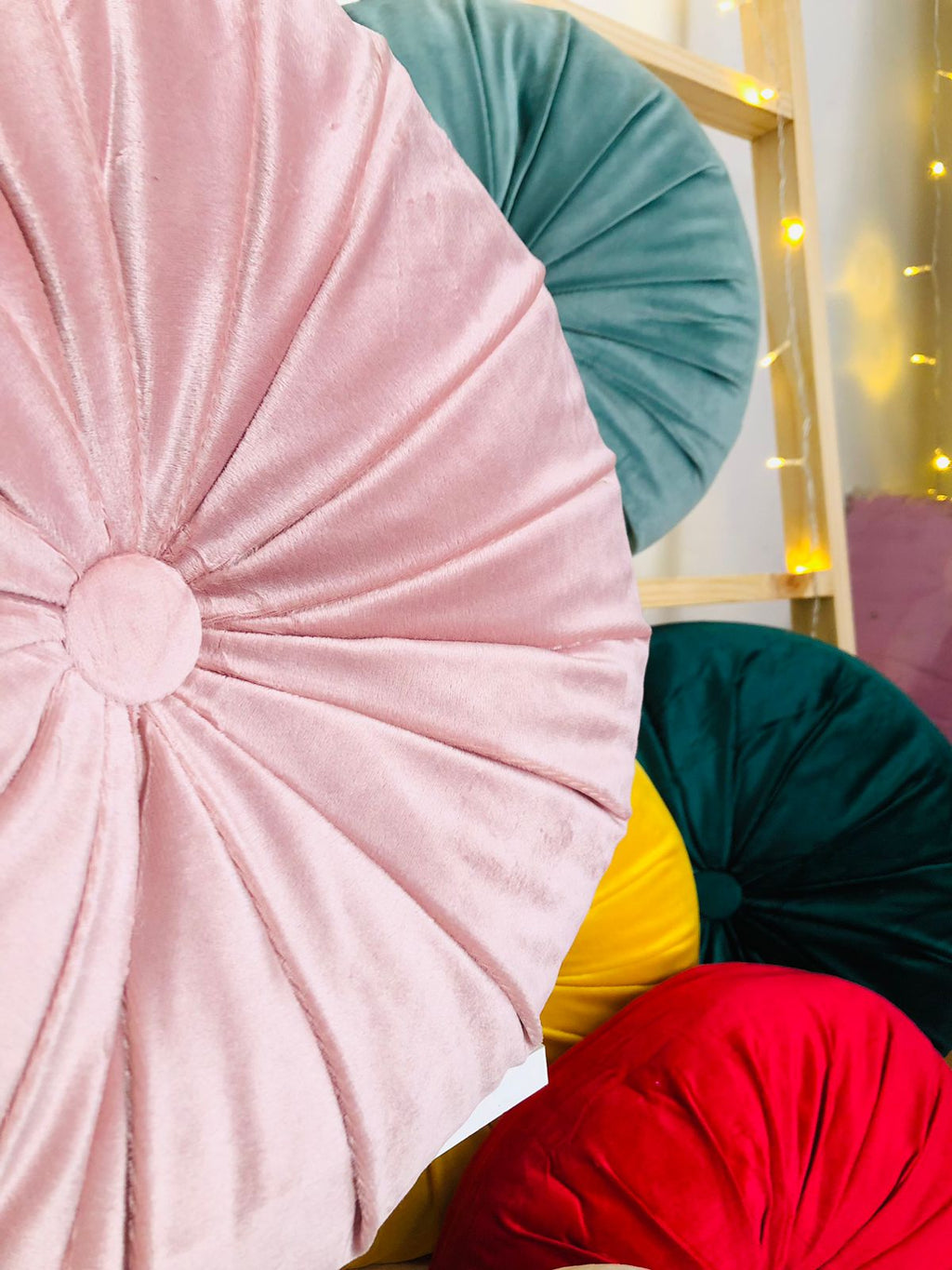 Cojin redondo velvet