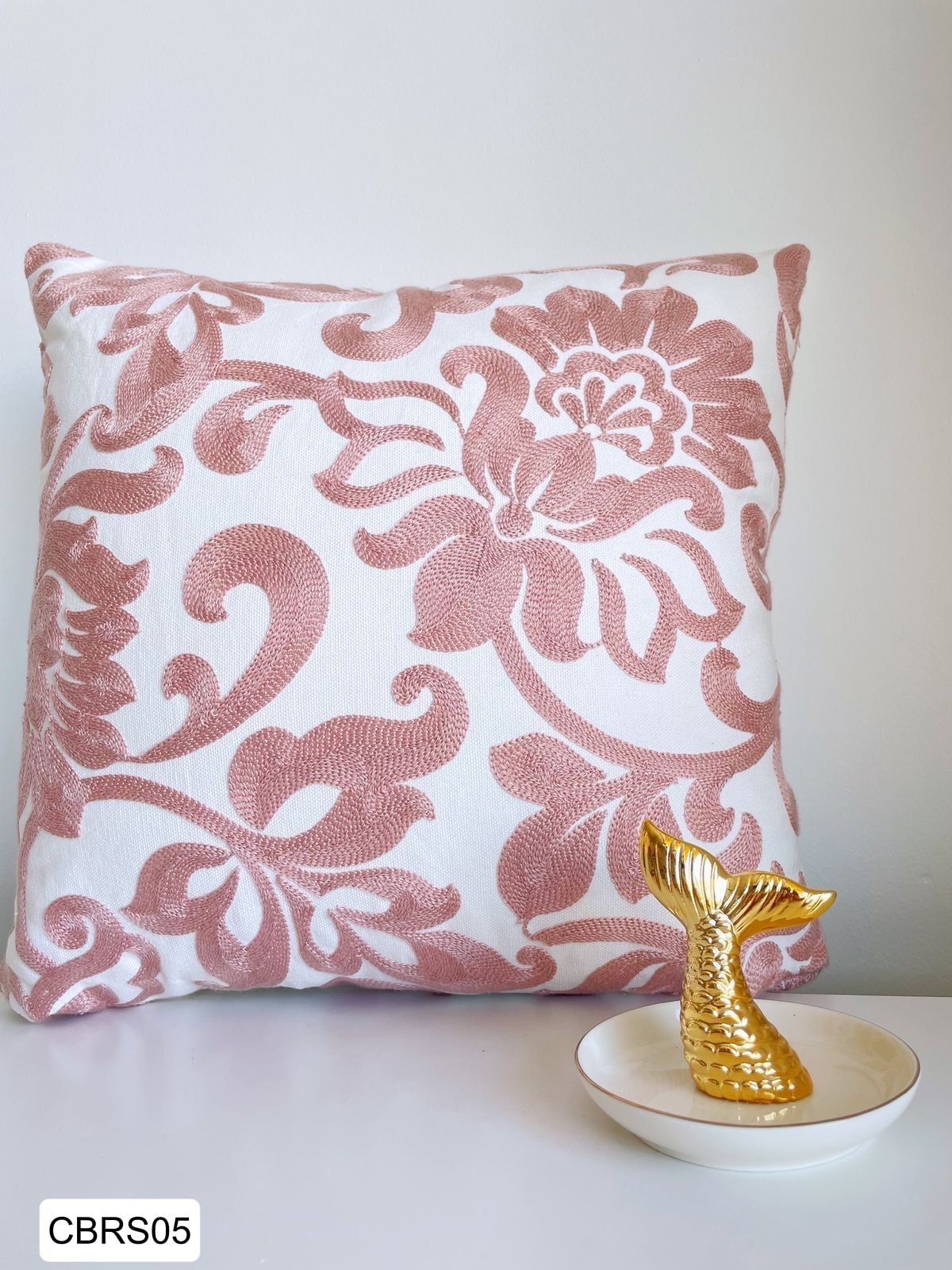Fundas de cojines Bordadas Rosa