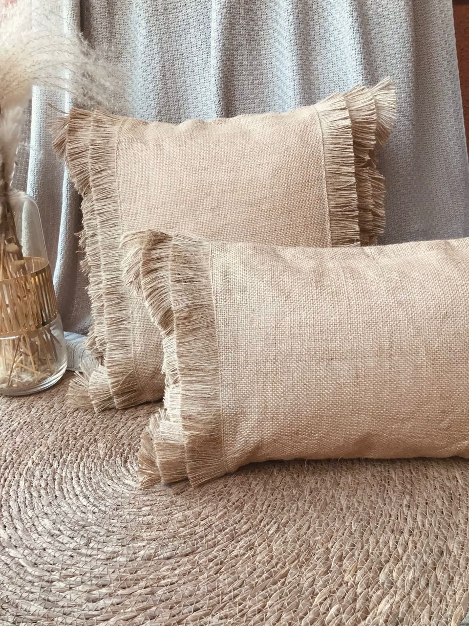 Fundas de cojines yute