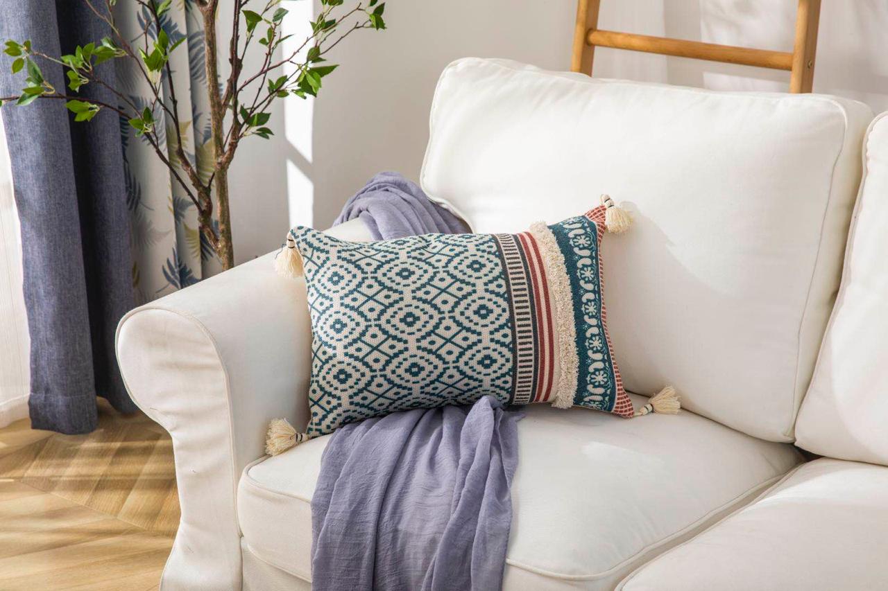 Fundas de cojines Kilim Con Borlas