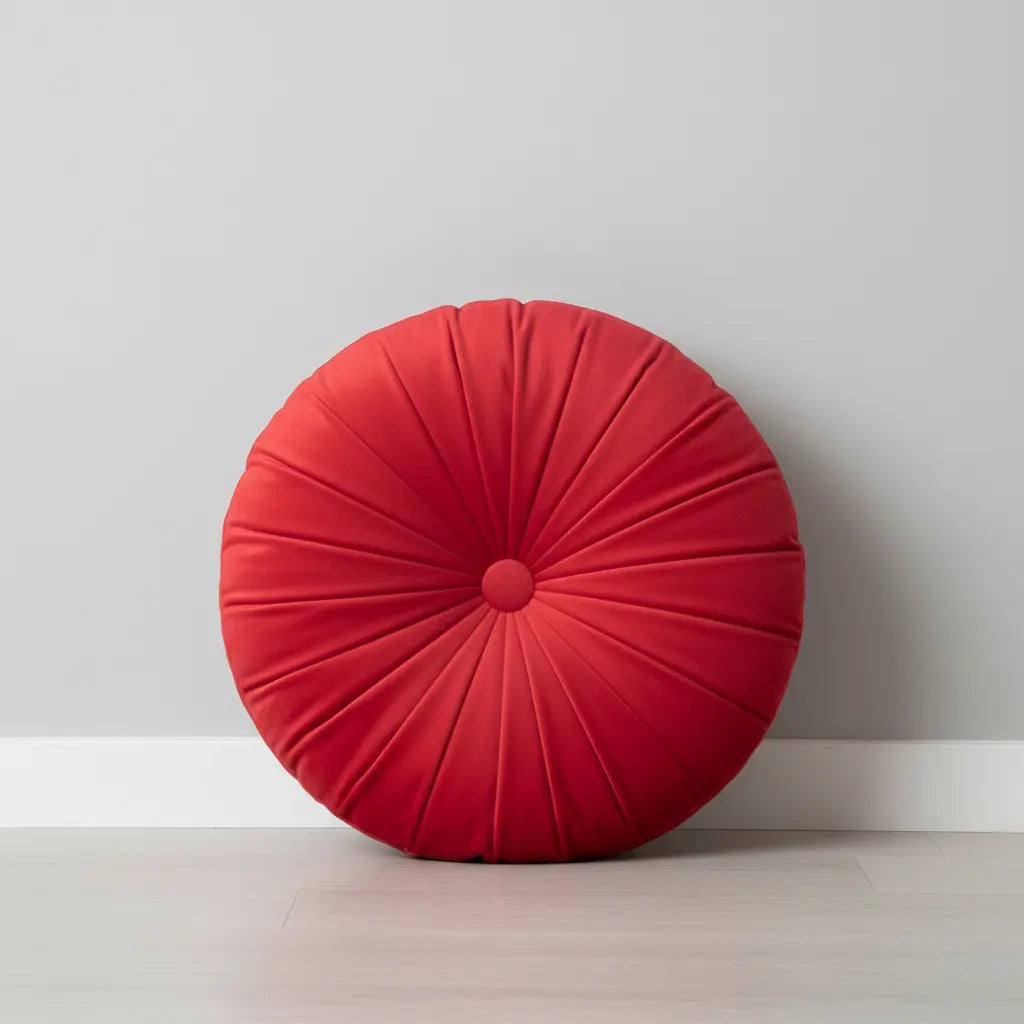 Cojin Redondo Velvet 44cm | rojo