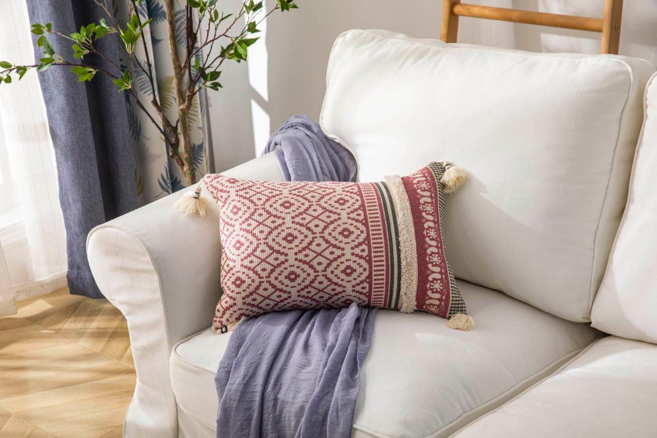 Fundas de cojines Kilim Con Borlas