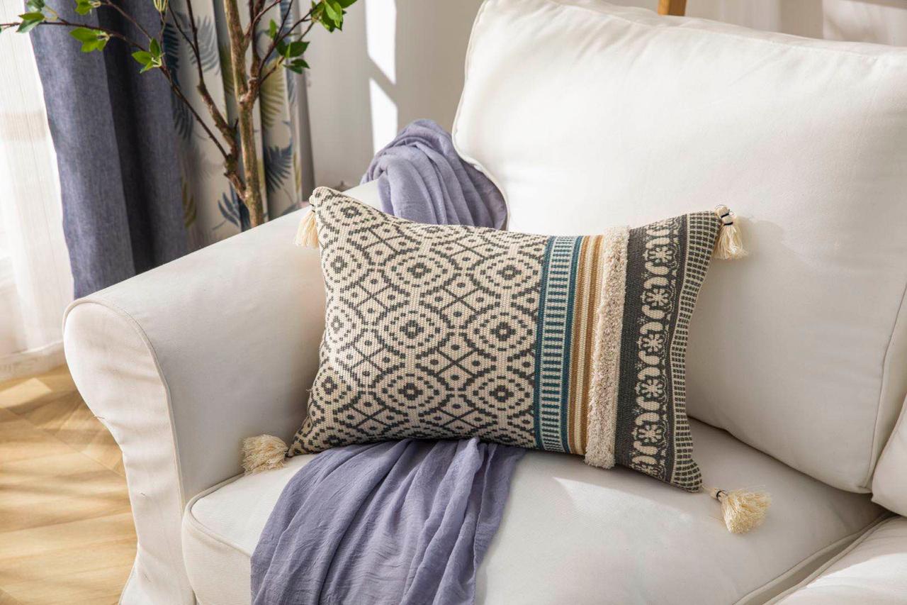 Fundas de cojines Kilim Con Borlas