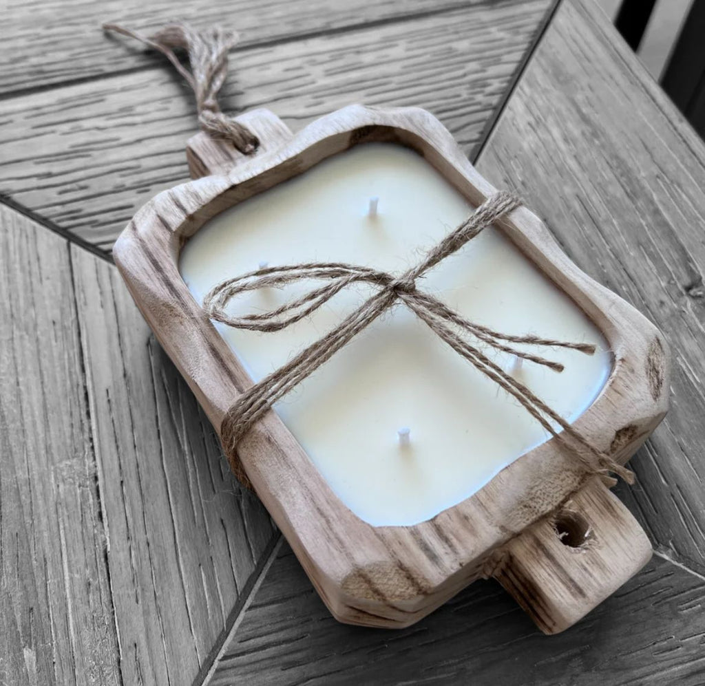 velas batea ecológicas, aromáticas, 4 mechas