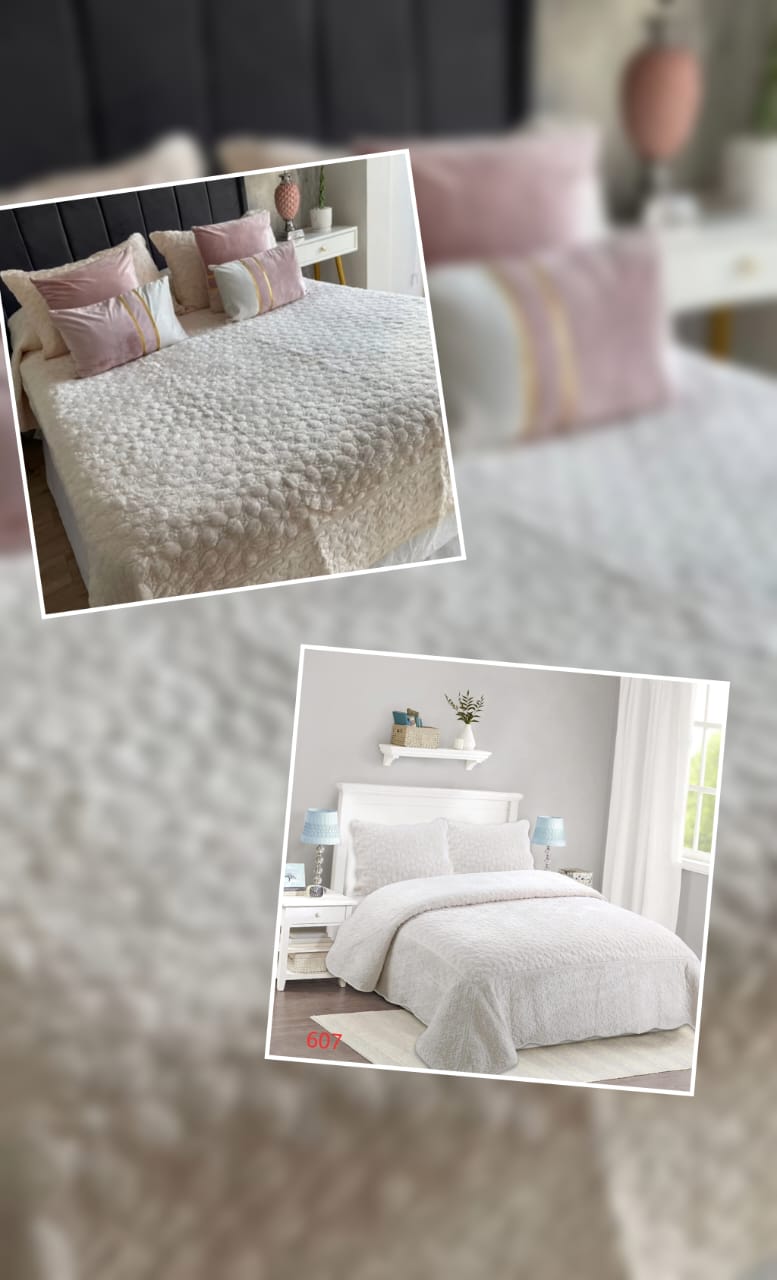 Cubrecamas  terciopelado 1.5 plazas