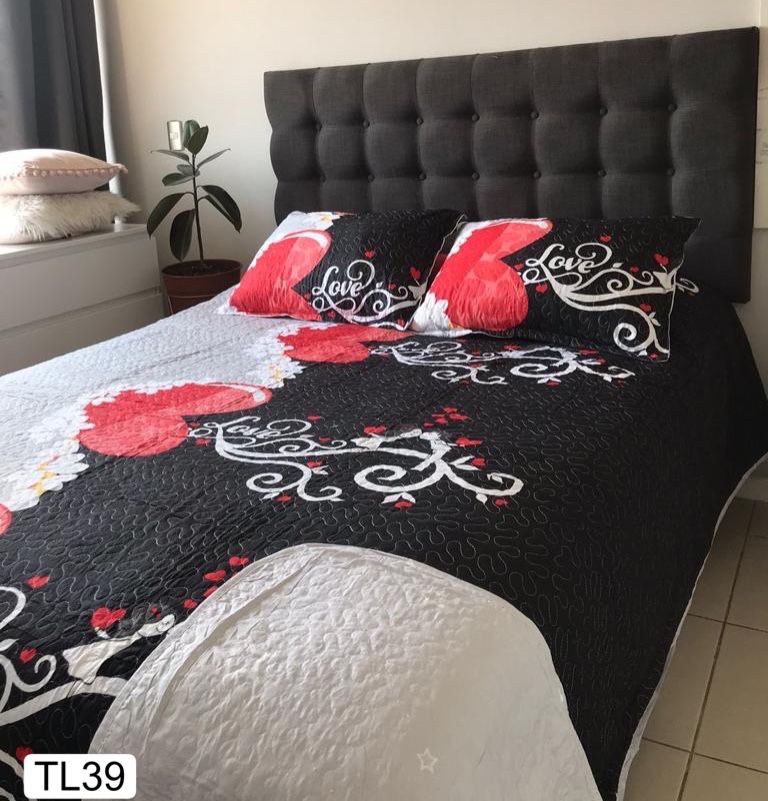 Cubrecamas 2 plazas  con diseño