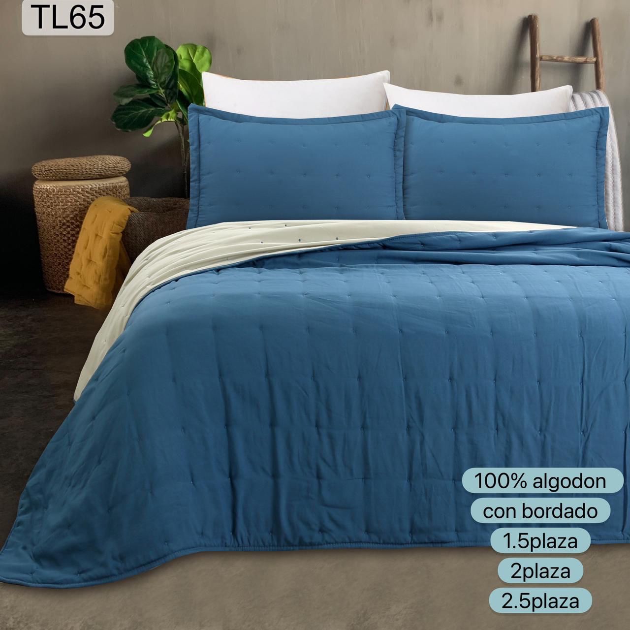 Cubrecamas Algodón bordados