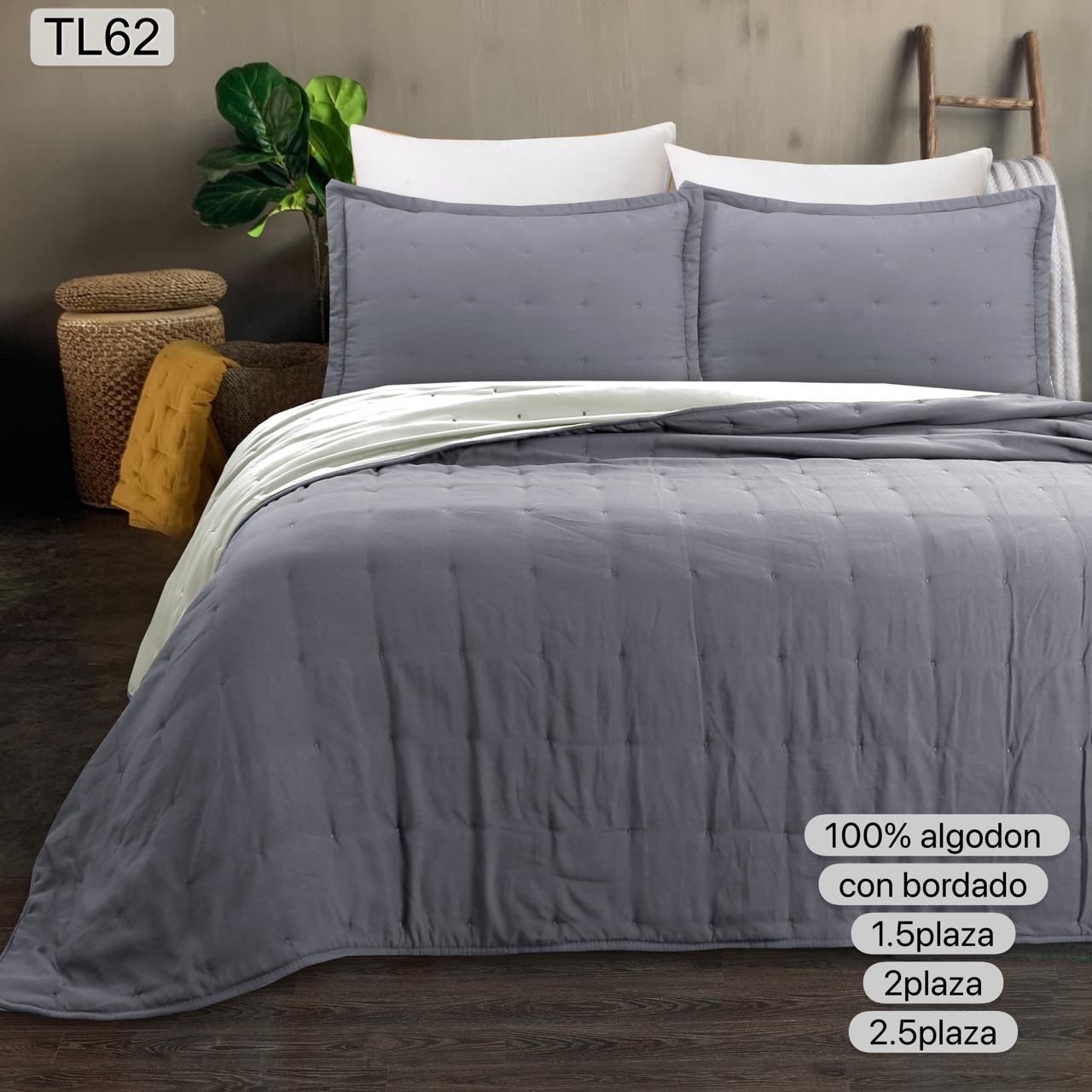 Cubrecamas Algodón bordados