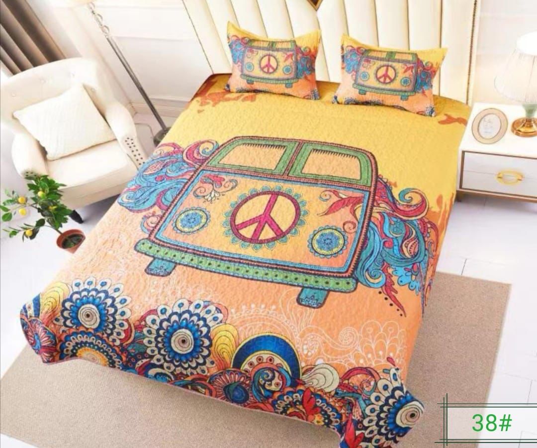 60% descuentos, cubrecamas 2 plazas  con diseño