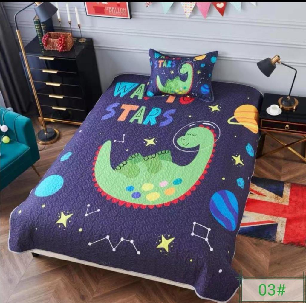 60% Descuento, cubrecamas infantiles 1.5