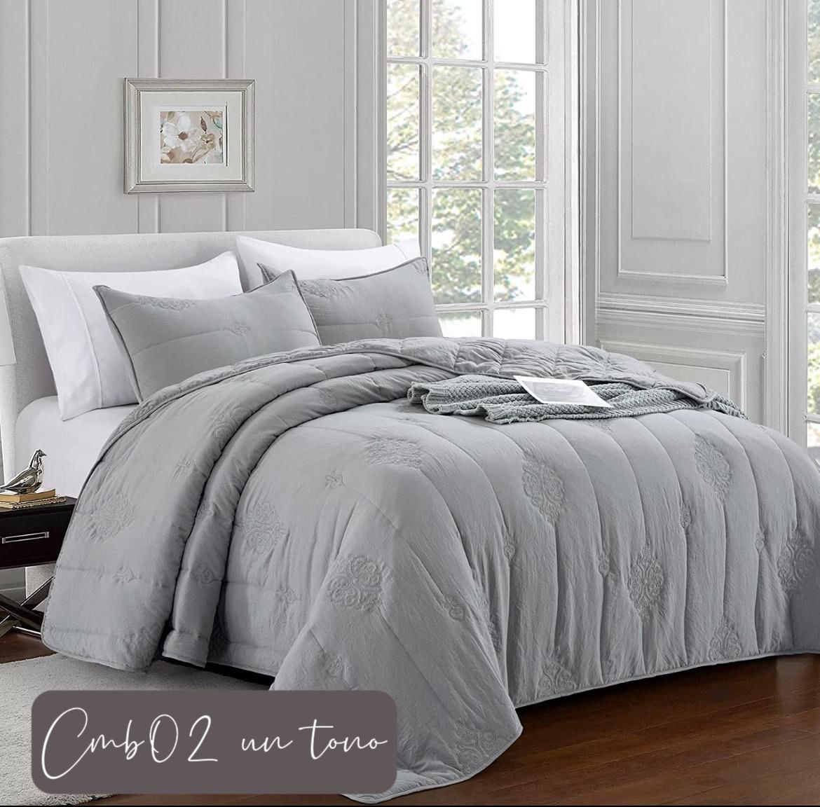 Cubrecamas bordados de algodón