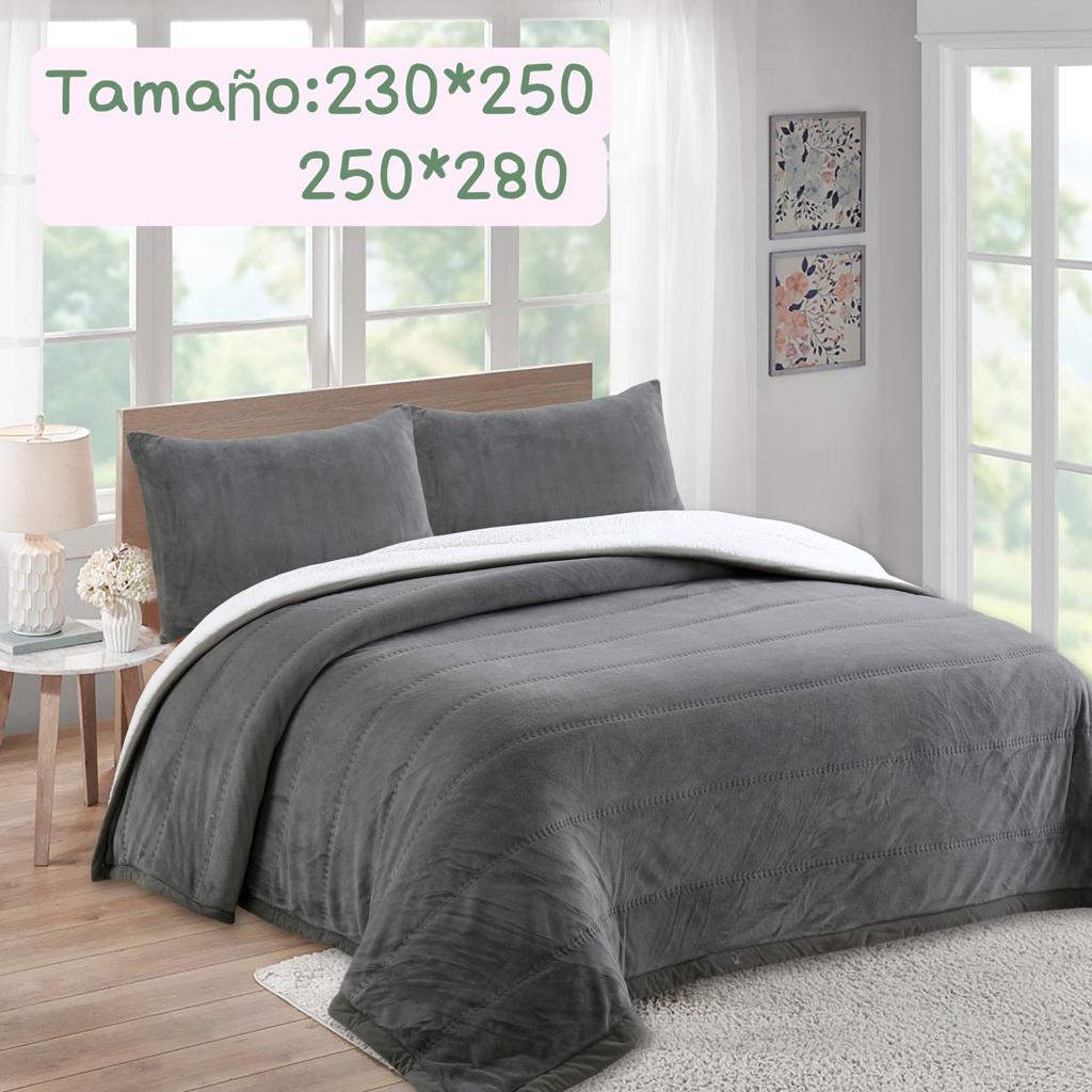 Cubrecamas terciopelo con chiporro