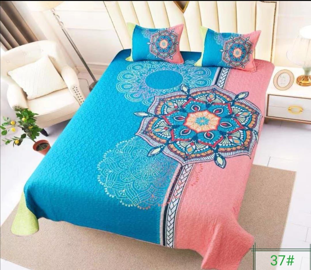 60% descuentos, cubrecamas 2 plazas  con diseño